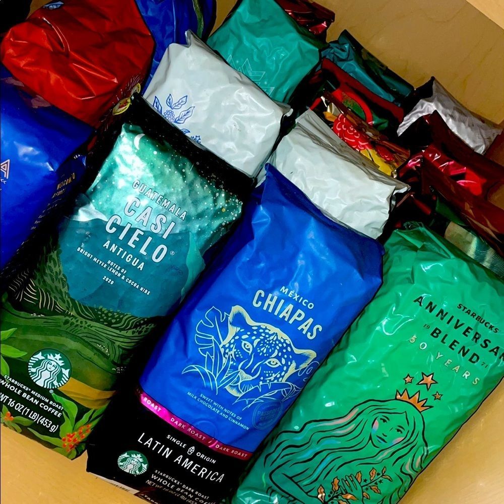 Starbucks Beans, 1 lb bags.